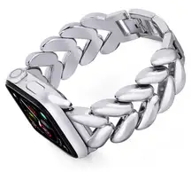 New! Smart Watch Replacement Silver Links Band with 2 Link Pins