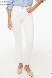 NWT J.Crew Factory Size 31 T Tall‎ White 9” Mid-rise Skinny Jean READ