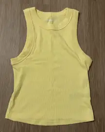 Old Navy Sunny Yellow Ribbed Tank Top