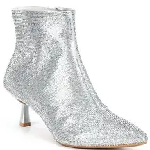 Alex Marie Gamina Rhinestone Embellished Kitten Heel Booties