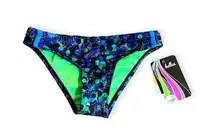 Dolfin Nova Bikini Bottom Size Small Multi Color Purple, Blue, Green