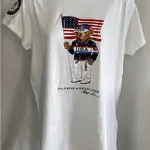 Polo by Ralph Lauren NWOT U.S.A 2024 Summer Olympics Team USA Bear Tee- Size L