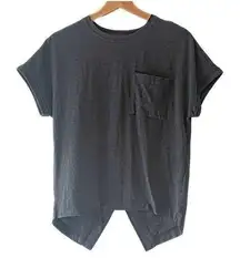 UpWest Crossed Back T-Shirt Dark Grey Size Small NWOT