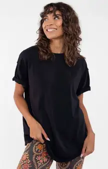 Workshop Republic Clothing NWOT Short Sleeve Rounded Split Hem & Rolled Sleeve