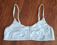 Free People Light Blue Festival Feminine Basic Athleisure Edgy Bralette Size XS