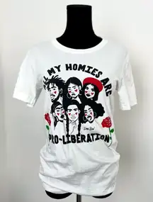 All My Homies Are Pro-Liberation by @DevThePineapple Graphic T-Shirt in Size XS
