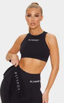black plt sports bra