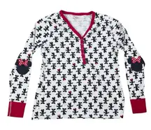 Hanna Andersson x Disney Minnie Mouse Women's Pajama Top Long Sleeve Shirt XL