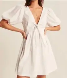 Abercrombie white linen dress