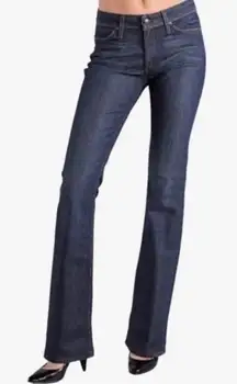 HABITUAL FOR TORY BY TRB DARK WASHED BOOT CUT LOW RISE SEXY JEANS SIZE 26