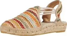 Toni‎ Pons espadrille sling back sandals women’s size 39 multicolored casual