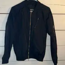 Black bomber jacket