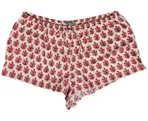 J. Crew Linen-cotton blend pajama short floral print CK351‎ L