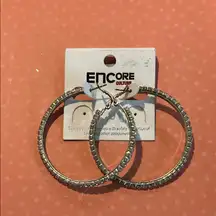 Encore Jeans Silver Hoop Earrings