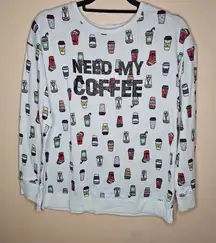 Secret Treasures Need My Coffee Suoer Soft Christmas Pull Over