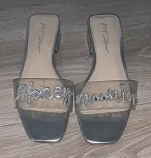 Blue by Betsey Johnson Basil Silver 'Honeymooning' Heels Block Sequined