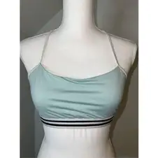 Womens Adidas Bralette Mint Green Workout Top MEDIUM