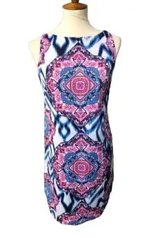 Vince Camuto medallion geometric sheath dress size 6