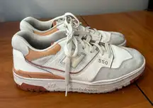 New Balance 550 'Au Lait'  White and‎ Tan Sneakers BBW550WA Women's 9