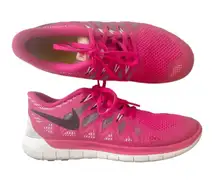 Nike Free 5.0 Womens Hot Pink Running Shoe Size 9 M174