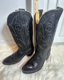 Black Laredo Cowboy Boots (Womens 5); cowgirl, boho, rodeo