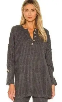 Free People Around The Clock Henley Tunic Sweater