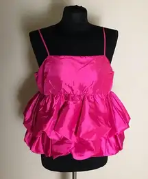 A New Day Fuchsia Satin Top NWT
