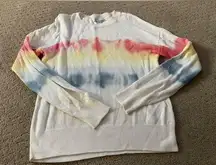 Allison Joy Evereve Tie Dye Crewneck Sweater Size Small Bin 147