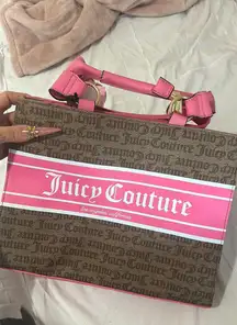 pink tote bag