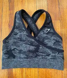 sports bra grey camo