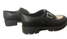 Seychelles Womens Catch Me Buckle Lug Sole Loafers Casual - Black, size …