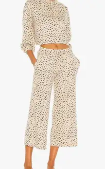 Beach Riot - Hailey Cropped Lounge Pants Taupe Spot Casual Comfort Loungewear