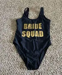 NWOT Bride Squad one piece swimsuit size large