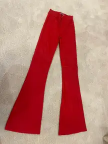 Red Leather Pants