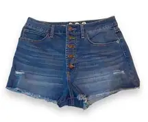 Rewash Jean Shorts, Distressed, Size 9/29, EUC