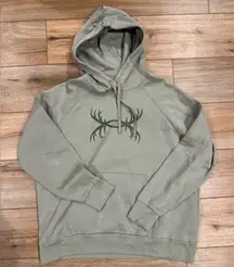UNDER ARMOUR Light Green Deer Antler Logo Casual Lightweight Drawstring Hoodie
