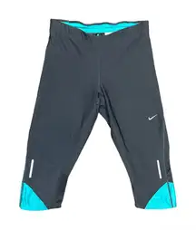 ⭐️Nike Dri-fit black and blue crop leggings size XS