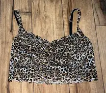 Cheetah print bralette