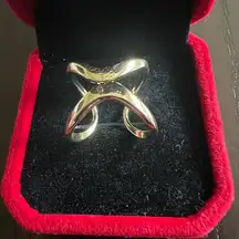 Chunky Gold Statement Ring for Women Gold Knuckle Ring Size 7