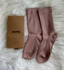Skims Everyday Crew Sock Sienna Size Small