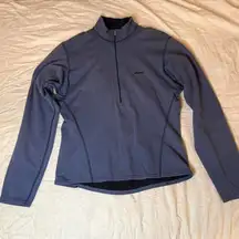 Womens Patagonia Quarter Zip Blue Sweatshirt M