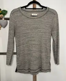 Madewell Thermal Side Button Rib Marbled Long Sleeve Size Medium‎
