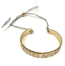 American Eagle | Gold Rhinestone Totes Amaze Bracelet