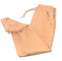 Peach Orange Jogger Sweatpants Women Small Athletic Universal Thread Streetwear!