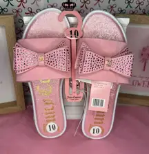 Juicy Couture Pink Bow Sandals