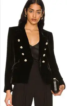 NWT Generation Love Cara Blazer in Black Velvet Sz Small $295