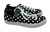 *New Torrid Disney Minnie Mouse Shoes Womens Size 8.5 Black White Polka Dot Lace