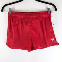 TYR Womens Warm Up Shorts Drawstring Pull On Athletic Red M