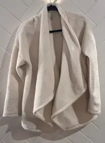 Lucky Brand Cream Textured Cardigan