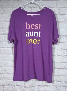 Way to Celebrate! Mother's Day Best Aunt Ever T-Shirt XXXL
